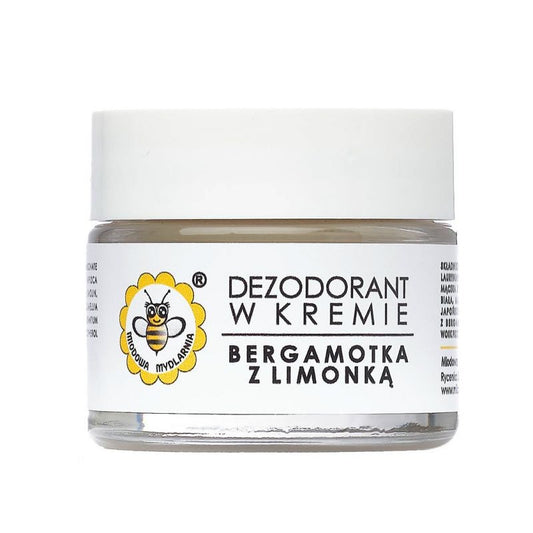 Miodowa Mydlarnia Dezodorant w kremie Bergamotka z limonką 55g