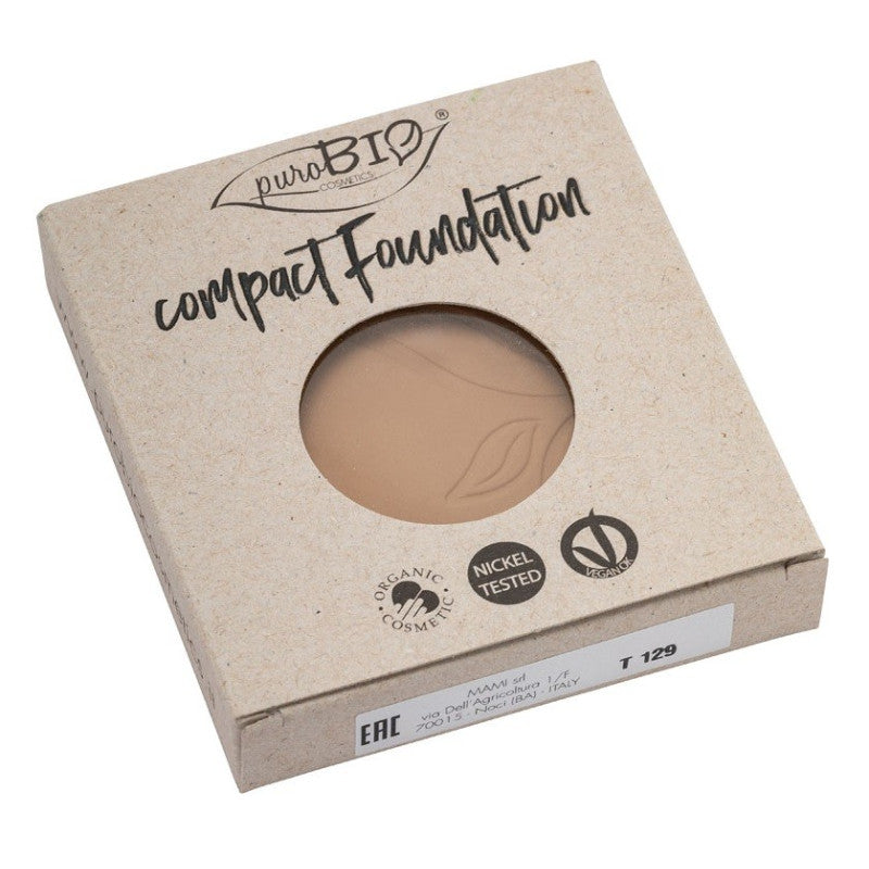 PuroBIO Puder Compact Foundation 04 podkład w pudrze WKŁAD WYMIENNY 9g