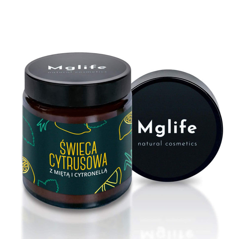 Mglife Świeca cytrusowa z miętą i cytronellą 120 ml